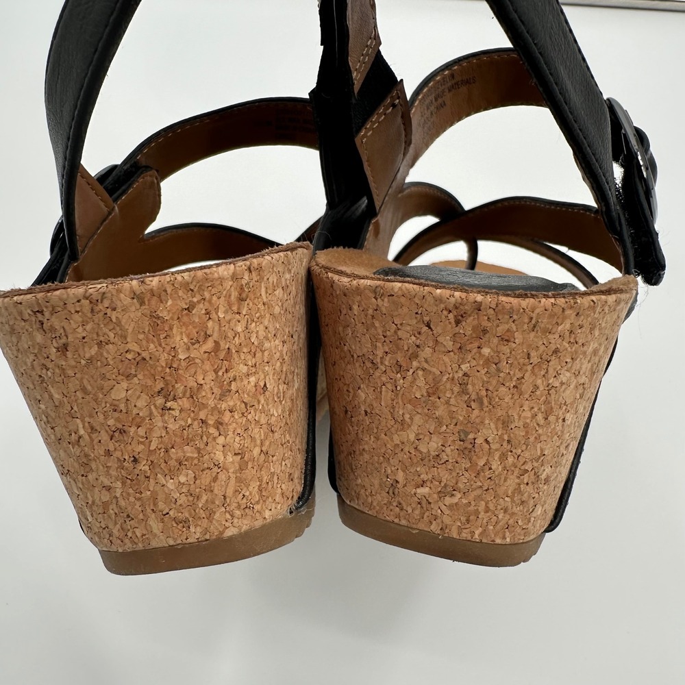 EuroSoft Evelyn Wedge Sandal Black Size 9.5 - Picture 5 of 12
